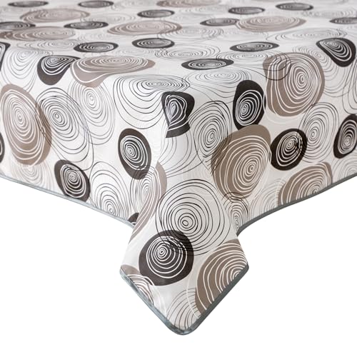 Wachstuch Tischdecke Gartentischdecke Maldecke abwaschbar Tischwäsche Town Florenz 160x220 cm oval von Schwar Textilien