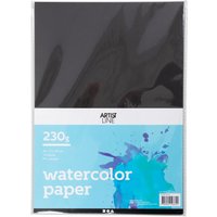 Aquarellpapier DIN A4 von Schwarz