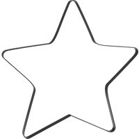 Metallring Stern "Auri", Schwarz - Ø 30 cm von Schwarz