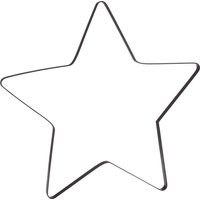 Metallring Stern "Auri", Schwarz - Ø 40 cm von Schwarz
