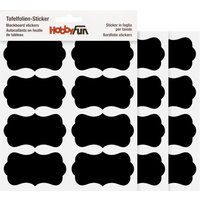 Tafelfolien-Sticker "Rechteck - geschwungen" von HobbyFun