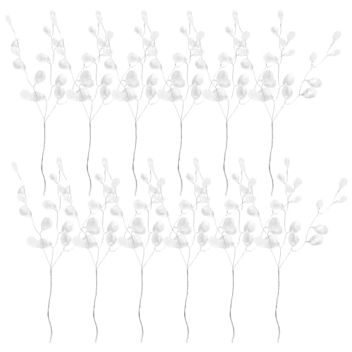 Scicalife Kristall-Bourgeon-Zweige, 50 Stück, künstliche Blume, Stiel mit Acrylkristall, 16 cm, für Hochzeit, Basteln, Handwerk (weiß) von Scicalife