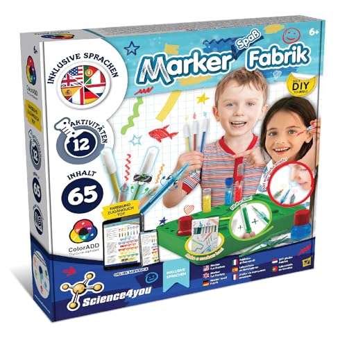 Science4you Stift-Atelier für Kinder - Macht Filzstifte Auswaschbar und Zauberstifte, 65 Inhalte, Educatif Spielzeug für Mädchen und Jungen, Idea Geschenke für Kinder 6 7 8 9+ Science4you Stift-Atelier für Kinder - Macht Filzstifte Auswaschbar und Zauberstifte, 65 Inhalte, Educatif Spielzeug für Mädchen und Jungen, Idea Geschenke für Kinder 6 7 8 9+ von Science4you