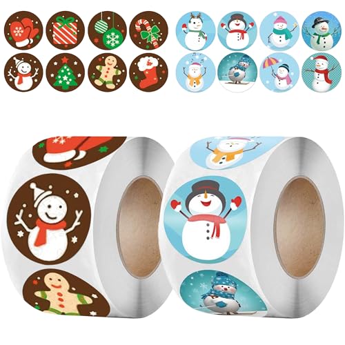 1000 Stück Aufkleber Weihnachten, Weihnachtssticker Selbstklebende Weihnachtsaufkleber für Geschenketiketten, Deko Sticker für Weihnachtskarten Geschenktüten Verpackungen 1000 Stück Aufkleber Weihnachten, Weihnachtssticker Selbstklebende Weihnachtsaufkleber für Geschenketiketten, Deko Sticker für Weihnachtskarten Geschenktüten Verpackungen von Scinzene
