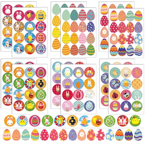 Scinzene 12 Stück Sticker Ostern, Ostersticker, Ostereier Sticker, Aufkleber Ostern, Ostereier Aufkleber, Ostergeschenke Kinder, Ostern Geschenke Kinde Scinzene 12 Stück Sticker Ostern, Ostersticker, Ostereier Sticker, Aufkleber Ostern, Ostereier Aufkleber, Ostergeschenke Kinder, Ostern Geschenke Kinde von Scinzene