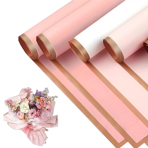 Blumenpapier, Blumenstrauß Papier, Geschenkpapier Rosa, 3 Pack mit 10 Blatt Pro Farbe, Ideal für Hochzeiten und Geschenkverpackungen, Perfekt für Blumensträuße und Handarbeiten Blumenpapier, Blumenstrauß Papier, Geschenkpapier Rosa, 3 Pack mit 10 Blatt Pro Farbe, Ideal für Hochzeiten und Geschenkverpackungen, Perfekt für Blumensträuße und Handarbeiten von Scinzene