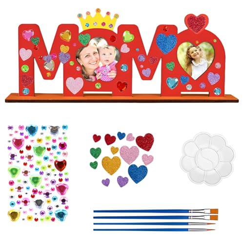 Muttertagsgeschenk,Muttertagsgeschenk Basteln, Muttertagsgeschenk Basteln Kinder, Mama Geschenk, Diy Holzbastelset Mit Zubehör, 8-Teiliges Set Mit Holzfigur,Diamantstickern Und Pinseln,Holzbuchstaben Muttertagsgeschenk,Muttertagsgeschenk Basteln, Muttertagsgeschenk Basteln Kinder, Mama Geschenk, Diy Holzbastelset Mit Zubehör, 8-Teiliges Set Mit Holzfigur,Diamantstickern Und Pinseln,Holzbuchstaben von Scinzene