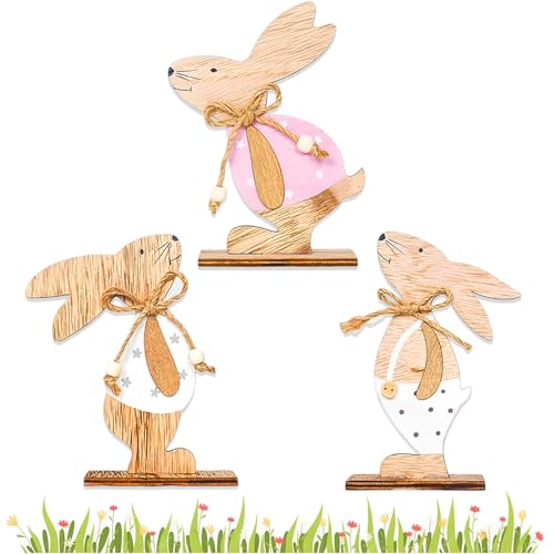 Scinzene 3 Stück Osterdeko Holz Hase, Ostern Deko, Deko Ostern, Oster Deko, Osterhasen Deko, Osterdeko Outdoor, Ostern Dekoration, Osterdeko Tisch, Ostergeschenke, Für Draußen Tischdekoration Garten Scinzene 3 Stück Osterdeko Holz Hase, Ostern Deko, Deko Ostern, Oster Deko, Osterhasen Deko, Osterdeko Outdoor, Ostern Dekoration, Osterdeko Tisch, Ostergeschenke, Für Draußen Tischdekoration Garten von Scinzene