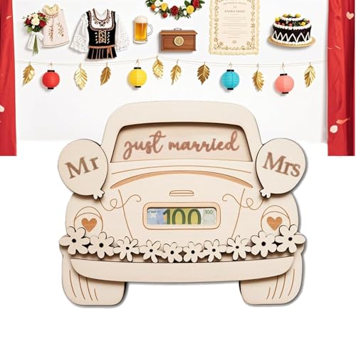 Scinzene Geldgeschenke Hochzeit, Holz Hochzeitsgeschenk für Brautpaar, Kreative Hochzeitskarte als Geldgeschenk mit Ständer, Wedding, Hochzeitsgeschenke Geldgeschenk für Braut und Bräuti Scinzene Geldgeschenke Hochzeit, Holz Hochzeitsgeschenk für Brautpaar, Kreative Hochzeitskarte als Geldgeschenk mit Ständer, Wedding, Hochzeitsgeschenke Geldgeschenk für Braut und Bräuti von Scinzene