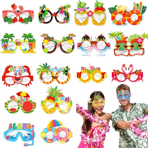Scinzene Hawaiian Lustige Party Brillen, 16 Stück Hawaii Deko Neuheit Fotobox Accessoires, Hawaii Party Deko Brille, Für Kinder Erwachsene Karneval Fasching Ball Geburtstag Hawaiian Tropische Party Scinzene Hawaiian Lustige Party Brillen, 16 Stück Hawaii Deko Neuheit Fotobox Accessoires, Hawaii Party Deko Brille, Für Kinder Erwachsene Karneval Fasching Ball Geburtstag Hawaiian Tropische Party von Scinzene