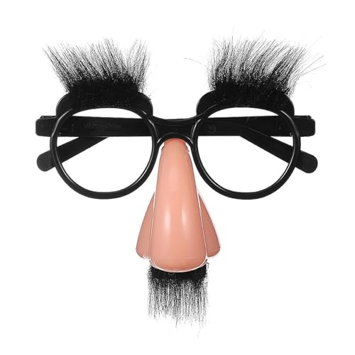 Scinzene Lustige Brille mit Nase und Schnurrbart, Karnevalsbrille für Fasching und Kostümfeiern, Witzige Brillen für Erwachsene und Kinder Scinzene Lustige Brille mit Nase und Schnurrbart, Karnevalsbrille für Fasching und Kostümfeiern, Witzige Brillen für Erwachsene und Kinder von Scinzene