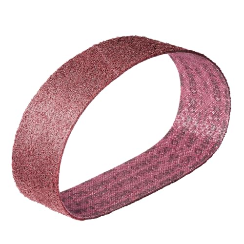 3M SC-BL Scotch Brite Schleifband Vliesband Rohrbandschleifer Schleifmaschine | Maße: 30 x 533 mm | Körnung: A-med medium rot (100-150) | Lieferumfang: 5 Stück von Score Abrasives