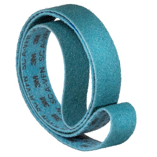3M SC-BL Scotch Brite Schleifband Vliesband Rohrbandschleifer Schleifmaschine | Maße: 50 x 2000 mm | Körnung: A-vfn very fine blau (280-320) | Lieferumfang: 1 Stück von Score Abrasives