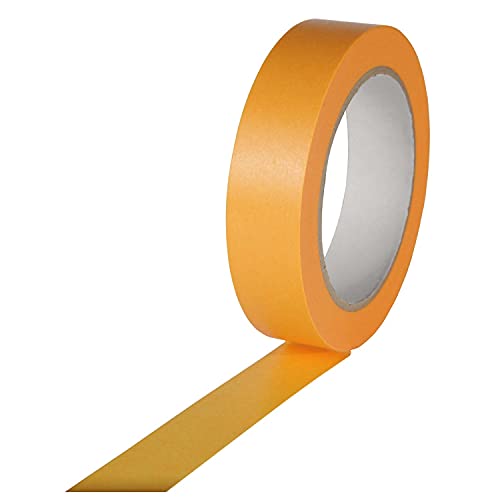 Goldband Untergrund Klebeband Schonklebeband (Orange, 25 mm x 50 m) von Scorprotect