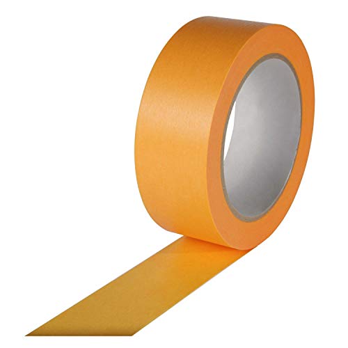 Goldband Untergrund Klebeband Schonklebeband (Orange, 30 mm x 50 m) von Scorprotect