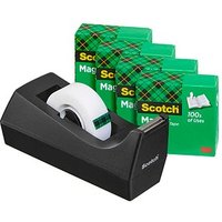 AKTION: Scotch Tischabroller-Set Magic™ Tape schwarz von Scotch