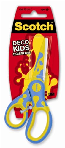 Scotch DECO Kinderschere, verschiedene Modelle (grün, blau oder pink), 1 pro Packung, 13 cm - Einfach zu reinigende Edelstahlklingen Scotch DECO Kinderschere, verschiedene Modelle (grün, blau oder pink), 1 pro Packung, 13 cm - Einfach zu reinigende Edelstahlklingen von Scotch