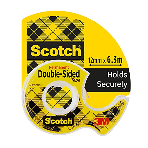 Scotch Doppelseitiges Klebeband 136D-MDOEU, 12,7 mm x 6,3 m, 1 Rolle auf Handabroller/Packung Scotch Doppelseitiges Klebeband 136D-MDOEU, 12,7 mm x 6,3 m, 1 Rolle auf Handabroller/Packung von Scotch
