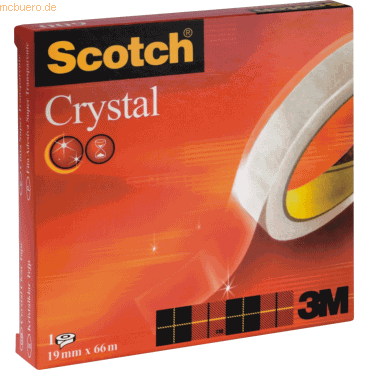 Scotch Klebeband Crystal Clear 66mx19mm klar von Scotch