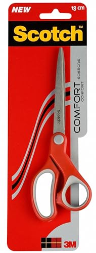 Scotch Komfortschere, Rot, 1 pro Packung, 20 cm - Ideal für präzises Schneiden, für Rechts- und Linkshänder geeignet Scotch Komfortschere, Rot, 1 pro Packung, 20 cm - Ideal für präzises Schneiden, für Rechts- und Linkshänder geeignet von Scotch