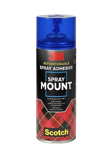 Scotch SprayMount Klebespray - Sprühkleber Repositionierbar und wiederverlösbar, 400 ml, 1 Dose/Packung - für Schnelle und Dauerhafte Verbindungen Scotch SprayMount Klebespray - Sprühkleber Repositionierbar und wiederverlösbar, 400 ml, 1 Dose/Packung - für Schnelle und Dauerhafte Verbindungen von Scotch
