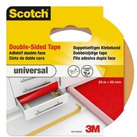 Scotch universal doppelseitiges Klebeband 50,0 mm x 20,0 m, 1 Rolle von Scotch