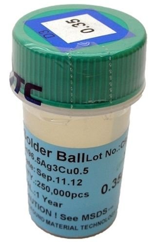 Scotle BGA Reballing-Lötkugeln 250000 Stück 0,35 mm bleifrei SN96.5AG3.0Cu0.5, LK-35LF250 Scotle BGA Reballing-Lötkugeln 250000 Stück 0,35 mm bleifrei SN96.5AG3.0Cu0.5, LK-35LF250 von Scotle