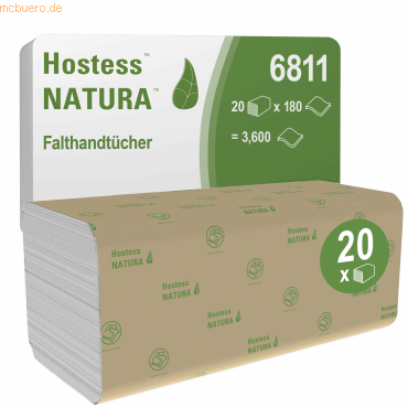 Scott Papierhandtuch Natura 6811 Z/Z 2-lagig 25x23cm 20x180 Blatt von Scott