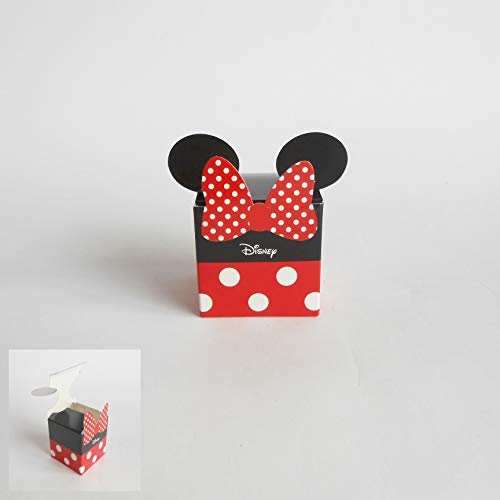 Bonbonniere Schachtel Würfel Konfekt Disney Minnie Mouse Set 20 Stück Art. 68054 von Scotton