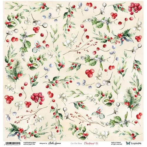 Scrapbooking Papier 30x30 - ScrapAndMe - Christmas 15 - Ausstechform Scrapbooking Papier 30x30 - ScrapAndMe - Christmas 15 - Ausstechform von ScrapAndMe