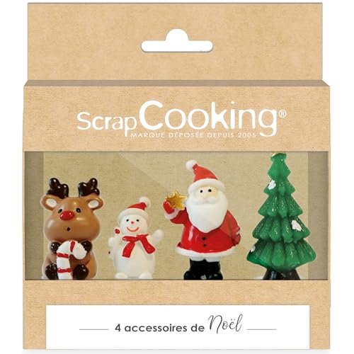 4 Deko-Holzscheite Sweet Xmas – Rentier, Schneemann, Weihnachtsmann & Tannenbaum – Dekoration für Kuchen zum Backen – 4942 4 Deko-Holzscheite Sweet Xmas – Rentier, Schneemann, Weihnachtsmann & Tannenbaum – Dekoration für Kuchen zum Backen – 4942 von ScrapCooking