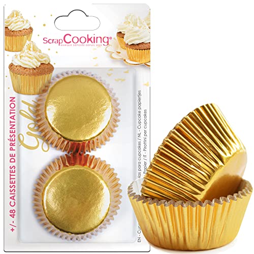 ScrapCooking 5068 Cupcake- & Muffin-Tüten, Papier, Gold von ScrapCooking
