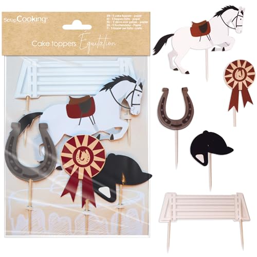 ScrapCooking Cake Toppers Reiten – Dekoration für Kuchen & Cupcakes aus Papier – Pferd, Hufeisen, Hindernis – Deko Geburtstag – 4947 ScrapCooking Cake Toppers Reiten – Dekoration für Kuchen & Cupcakes aus Papier – Pferd, Hufeisen, Hindernis – Deko Geburtstag – 4947 von ScrapCooking