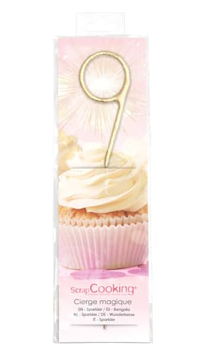 ScrapCooking Wunderkerze XXL Zahl 9 - Kategorie F1-4819 von ScrapCooking