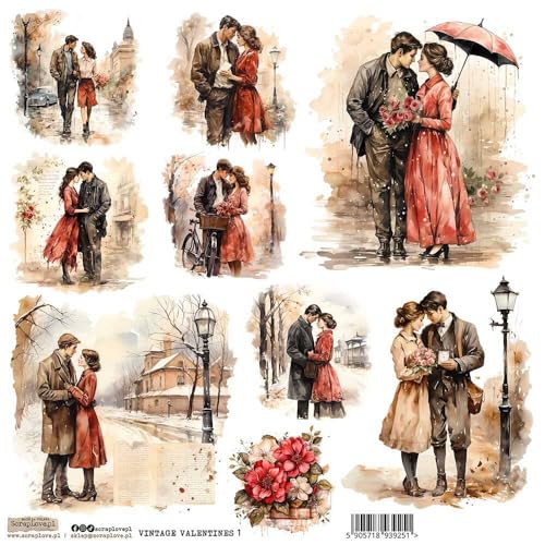 Papieraufkleber - ScrapLove - Vintage Valentines 1 Verliebte Papieraufkleber - ScrapLove - Vintage Valentines 1 Verliebte von ScrapLove
