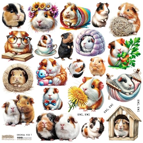 Scrapbooking Papier Sticker - ScrapLove - Guinea Pig von ScrapLove