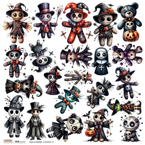 Scrapbooking Papier Sticker - ScrapLove - Halloween Voodoo 2 Voodoo Puppen Scrapbooking Papier Sticker - ScrapLove - Halloween Voodoo 2 Voodoo Puppen von ScrapLove