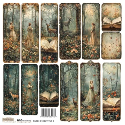 Scrapbooking Papier Sticker - ScrapLove - Magic Forest Tag 2 Magischer Wald Scrapbooking Papier Sticker - ScrapLove - Magic Forest Tag 2 Magischer Wald von ScrapLove
