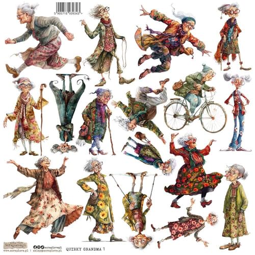 Scrapbooking Papier Sticker - ScrapLove - Quirky Grandma 1 verrückte Omas Scrapbooking Papier Sticker - ScrapLove - Quirky Grandma 1 verrückte Omas von ScrapLove