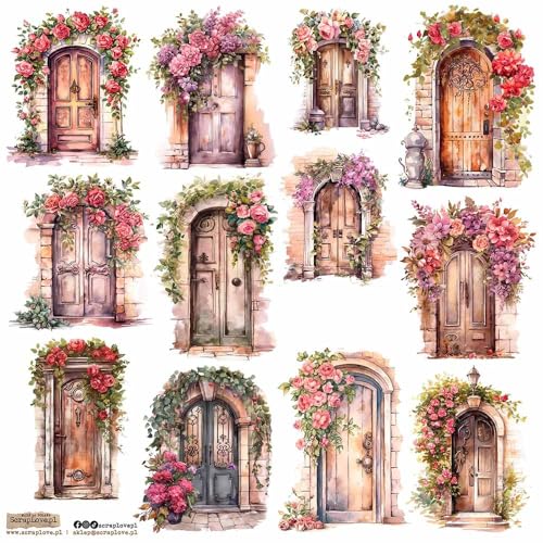 Scrapbooking Papier Sticker - ScrapLove - Romantic Door Tür 1 Scrapbooking Papier Sticker - ScrapLove - Romantic Door Tür 1 von ScrapLove