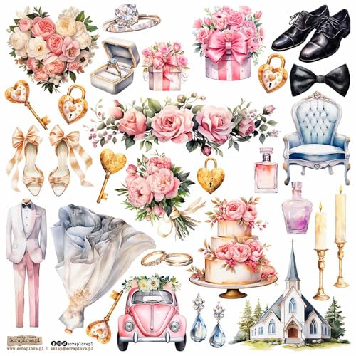 Scrapbooking Papier Sticker - ScrapLove - Wedding 8 Scrapbooking Papier Sticker - ScrapLove - Wedding 8 von ScrapLove