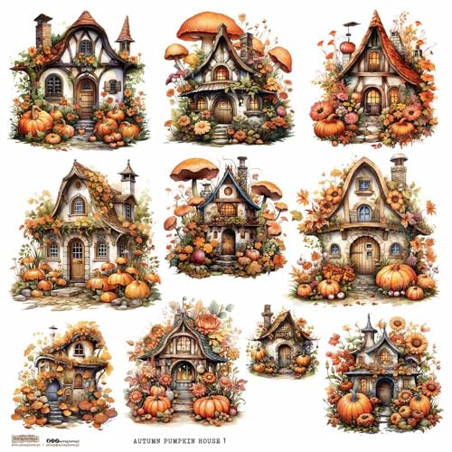 Scrapbooking Papieraufkleber - ScrapLove - Autumn Pumpkin Houses 1 Häuser Pilze Kürbisse Scrapbooking Papieraufkleber - ScrapLove - Autumn Pumpkin Houses 1 Häuser Pilze Kürbisse von ScrapLove