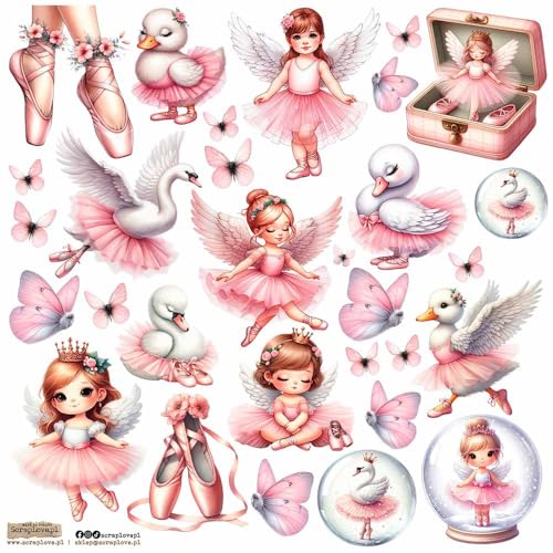 Scrapbooking Papieraufkleber - ScrapLove - Ballet Pink Scrapbooking Papieraufkleber - ScrapLove - Ballet Pink von ScrapLove