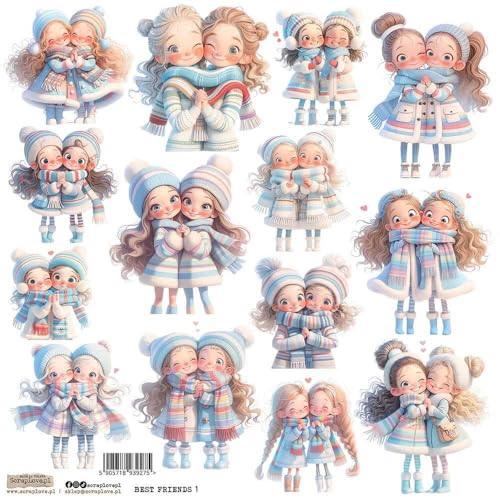 Scrapbooking Papieraufkleber - ScrapLove - Best Friends 1 Freundin von ScrapLove