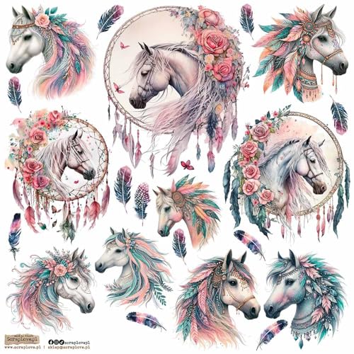 Scrapbooking Papieraufkleber - ScrapLove - Boho Horse von ScrapLove