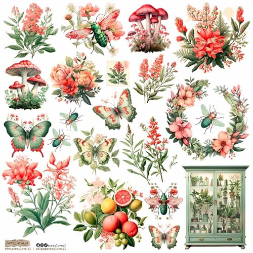 Scrapbooking Papieraufkleber - ScrapLove - Botanical 1 von ScrapLove