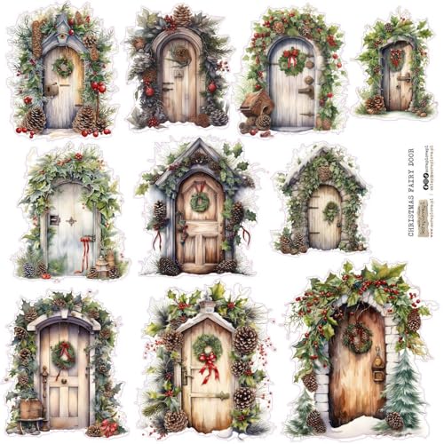 Scrapbooking Papieraufkleber - ScrapLove - Christmas Fairy door 1 von ScrapLove