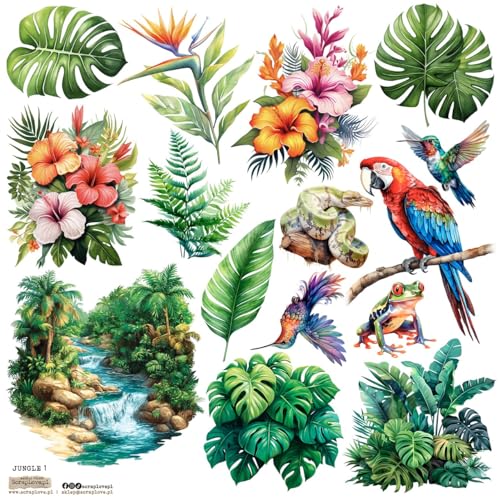 Scrapbooking Papieraufkleber - ScrapLove - Jungle 1 von ScrapLove