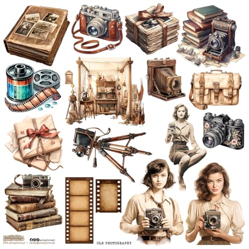 Scrapbooking Papieraufkleber - ScrapLove - Old Photography 1 von ScrapLove