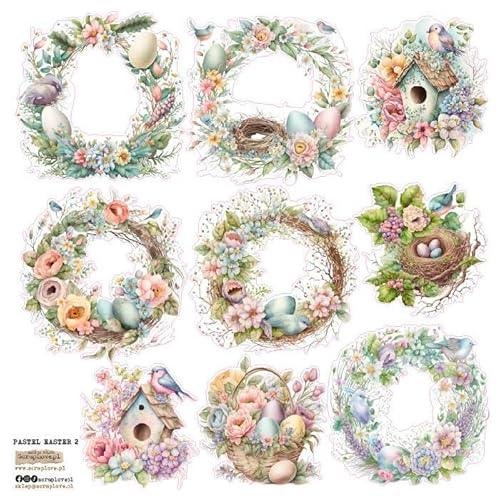 Scrapbooking Papieraufkleber - ScrapLove - Pastell Ostern 2 von ScrapLove